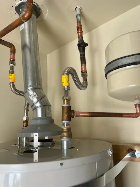 Water heater installation and plumbing repair in Zoar